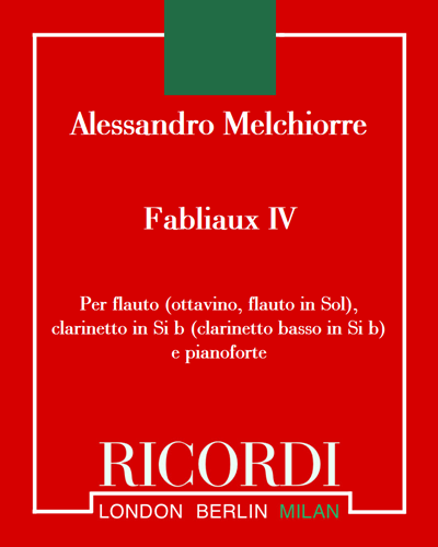 Fabliaux IV — Alessandro Melchiorre