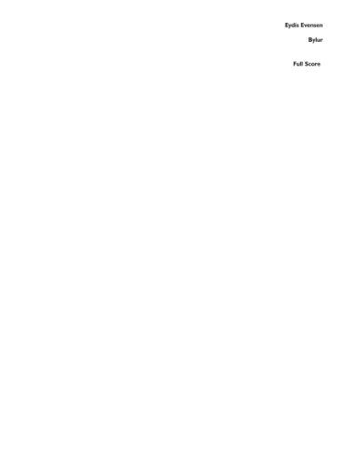 Bylur — Eydís Evensen