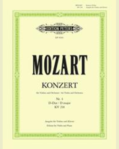 Concerto No. 4 in D K218 — 莫扎特