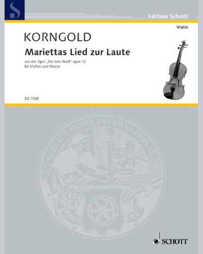 Mariettas Lied zur Laute, op. 12 — 科恩戈尔德