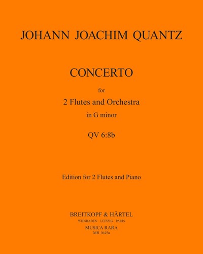 Flötenkonzert in G minor, QV 6:8b — 匡茨