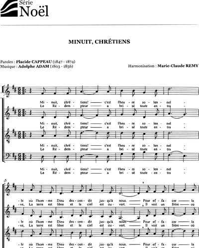 Minuit, chrétiens — 阿道夫·亚当