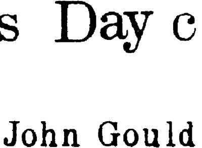 Sans Day Carol — John Gould