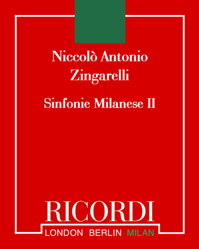 Sinfonie Milanesi — Niccolò Antonio Zingarelli