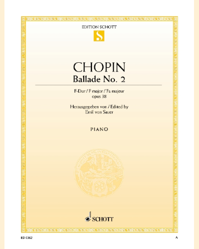 Ballade No. 2 F major — 肖邦