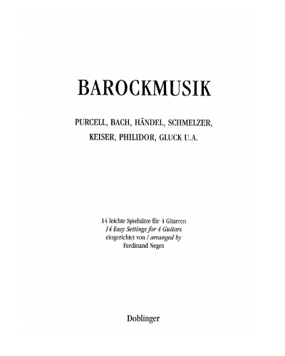 Baroque Music — Ferdinand Neges
