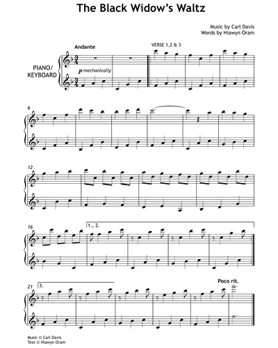 The Black Widow's Waltz — 卡尔·戴维斯