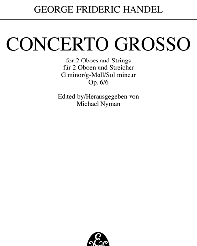 Concerto Grosso in G minor, op. 6 no. 6, HWV 324 — 亨德尔
