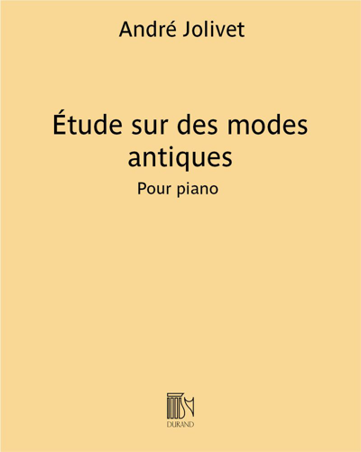 Étude sur des modes antiques — 安德烈·若利韦
