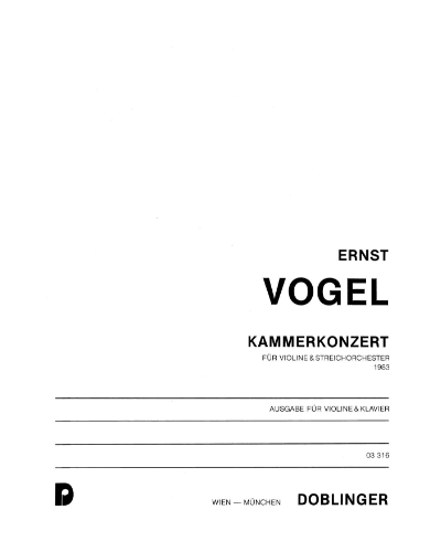 Chamber Concerto — Ernst Vogel