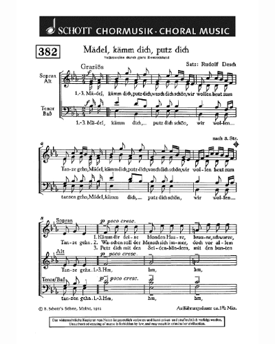 Mädel, kämm dich, putz dich — Rudolf Desch