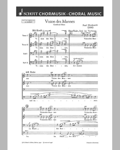 Vision des Mannes — 欣德米特