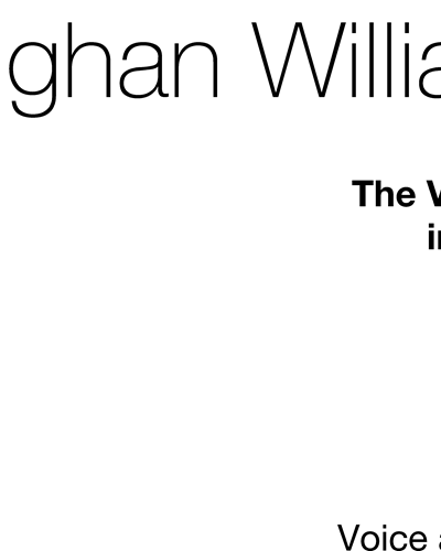 The Vagabond (in E minor) — Ralph Vaughan Williams
