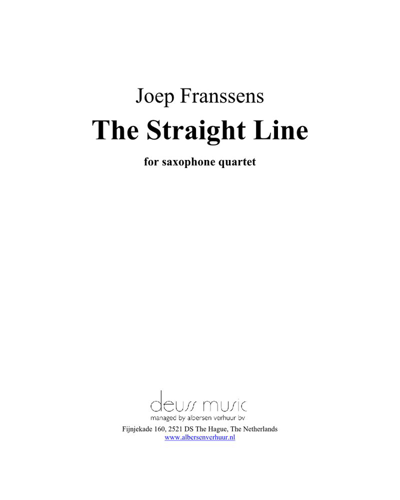 The Straight Line — Joep Franssens
