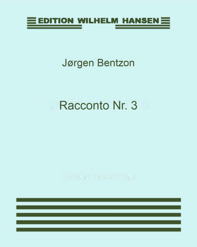 Racconto No. 3, op. 31 — Jørgen Bentzon