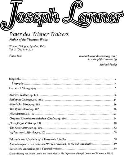 Vater des Wiener Walzers, Volume 2 — 约瑟夫·兰纳