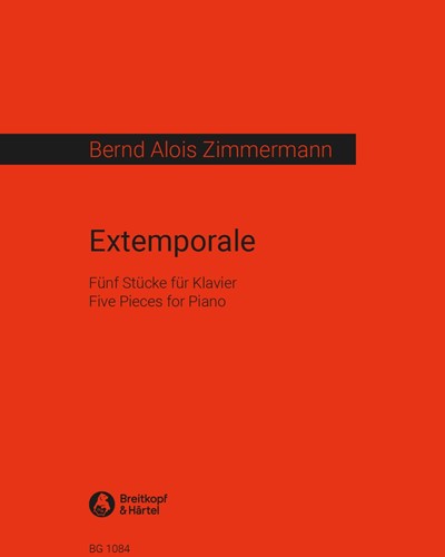 Extemporale — 贝尔恩德·阿洛伊斯·齐默尔曼