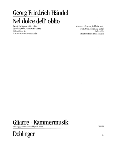 Nel dolce dell'oblio — George Frideric Handel