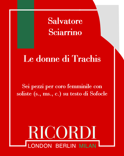 Le donne di Trachis — Salvatore Sciarrino
