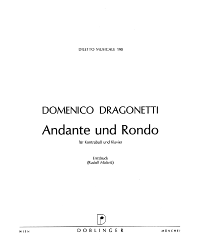 Andante and Rondo in D major — 德拉戈内蒂