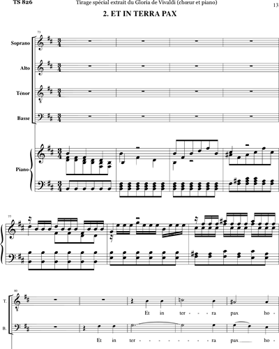 Trois extraits Gloria (Vivaldi) — 维瓦尔第