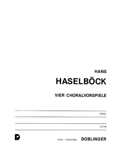Vier Choralvorspiele — Hans Haselböck