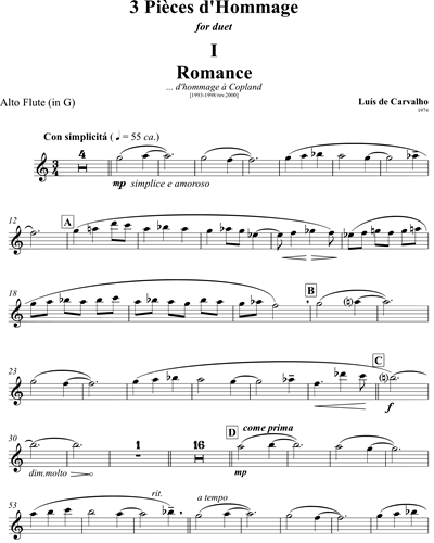 Three Pieces of Homage — Luís Carvalho