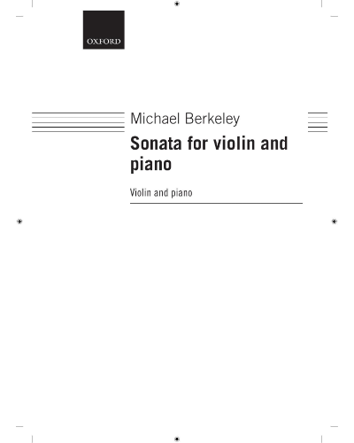 Sonata for Violin and Piano — Michael Berkeley