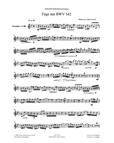Fantasia and Fugue in G minor, BWV 542 — 巴赫