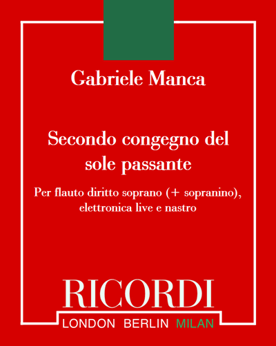 Secondo congegno del sole passante — Gabriele Manca