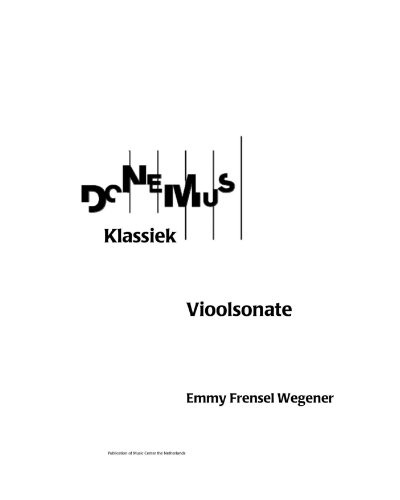 Violin Sonata — Emmy Heil Frensel-Wegener