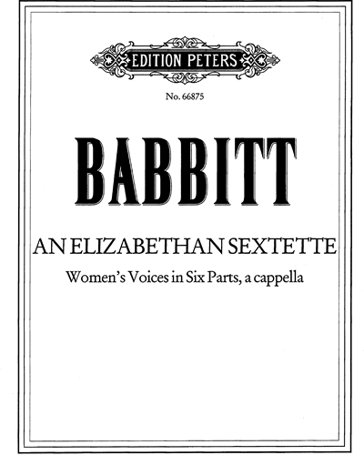 An Elizabethan Sextet — 米尔顿·巴比特
