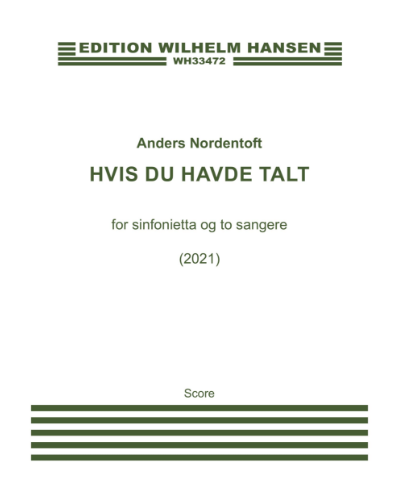 Hvis du havde talt — Anders Nordentoft