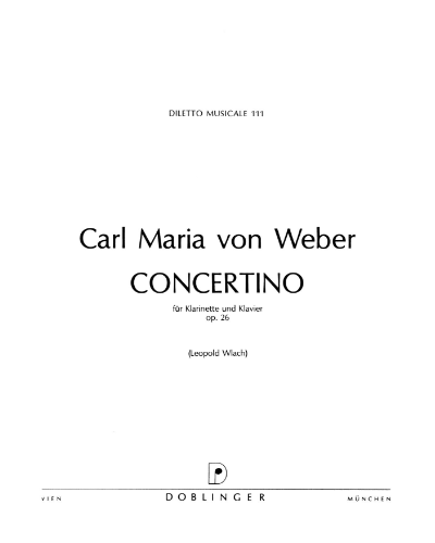 Concertino, op. 26 — 韦伯