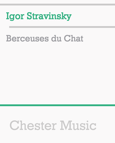Berceuses du Chat — 斯特拉文斯基