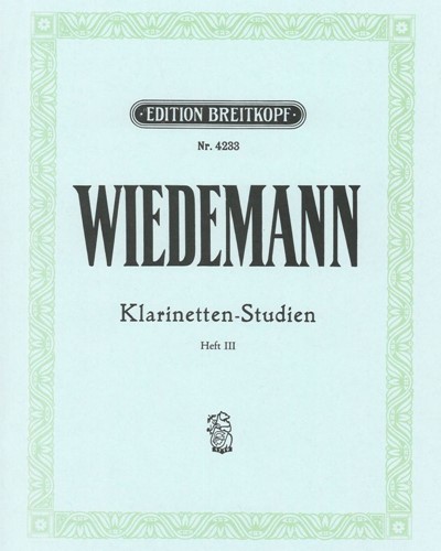 Klarinetten-Studien, Heft 3 — Ludwig Wiedemann