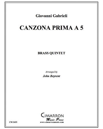 Canzona Prima a 5 — 乔万尼·加布里埃利