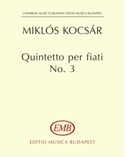 Woodwind Quintet No. 3 — Miklós Kocsár