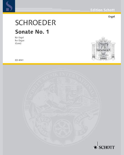 Sonata No. 1 — Hermann Schroeder