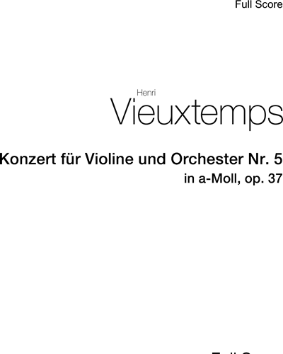 Violin Concerto No. 5 in A minor, op. 37 — 维厄唐