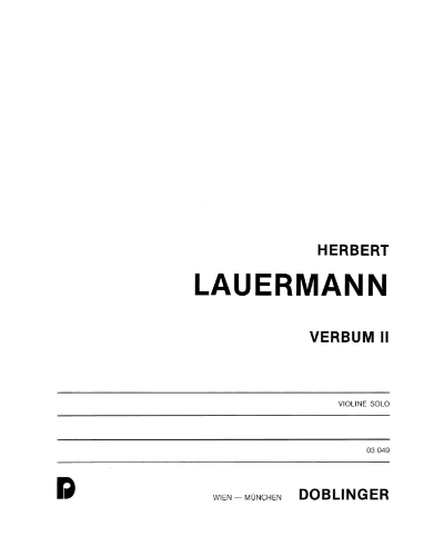 Verbum II — Herbert Lauermann