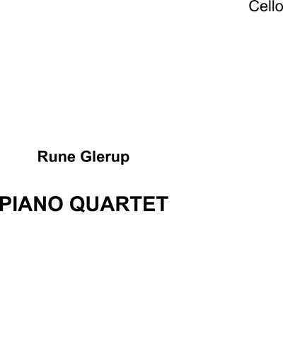 Piano Quartet — Rune Glerup