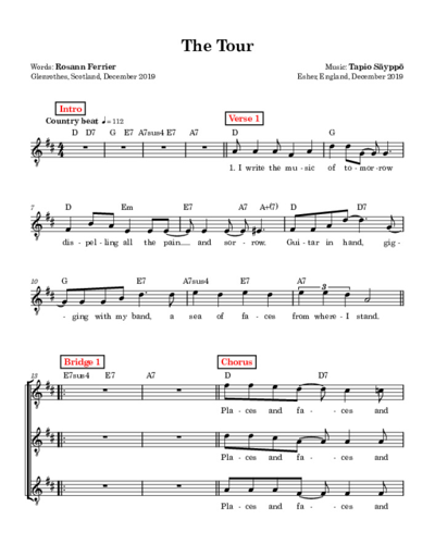The Tour (country song) — Tapio Sayppo