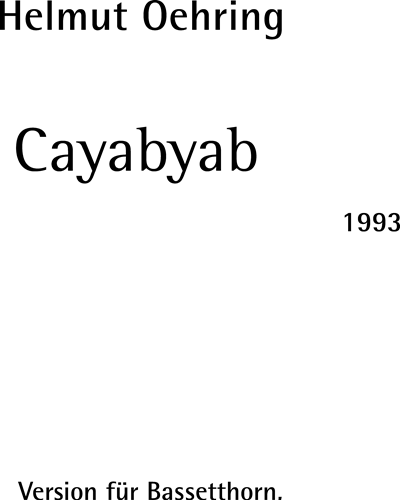 Cayabyab — Helmut Oehring