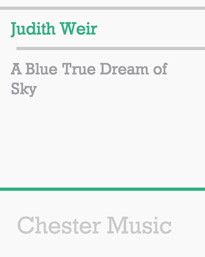 A Blue True Dream of Sky — 朱迪思·韦尔