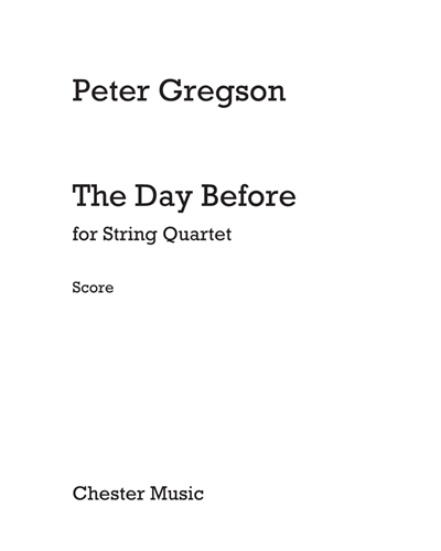 The Day Before — Peter Gregson