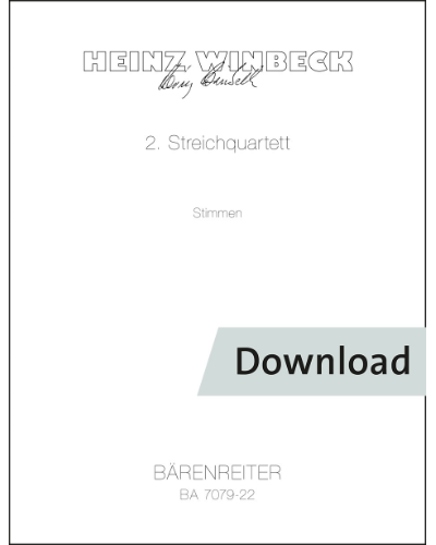 Streichquartett no. 2 "Tempi notturni" — Heinz Winbeck