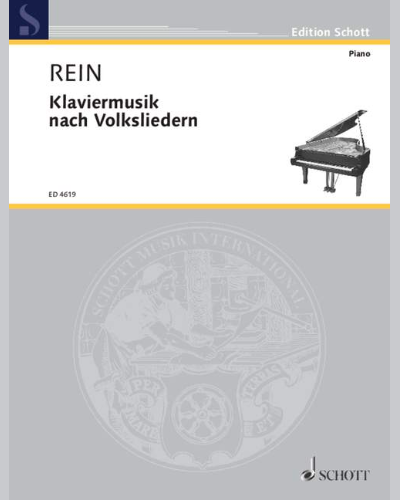 Piano music after folksongs — Walter Rein