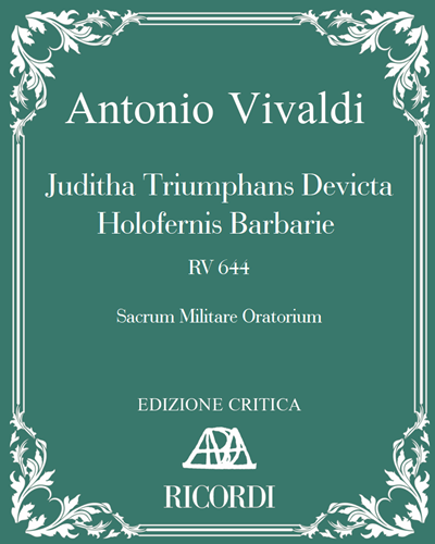 Juditha Triumphans Devicta Holofernis Barbarie, RV 644 — Antonio Vivaldi