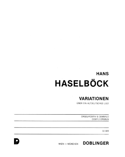Variationen über ein altdeutsches Lied — Martin Haselböck